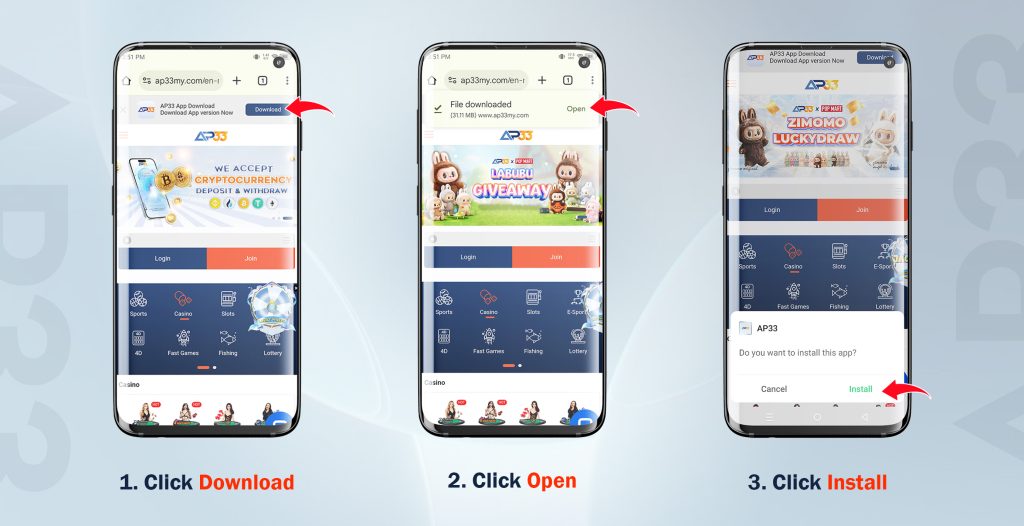AP33 Android APK Download Guide Step 1